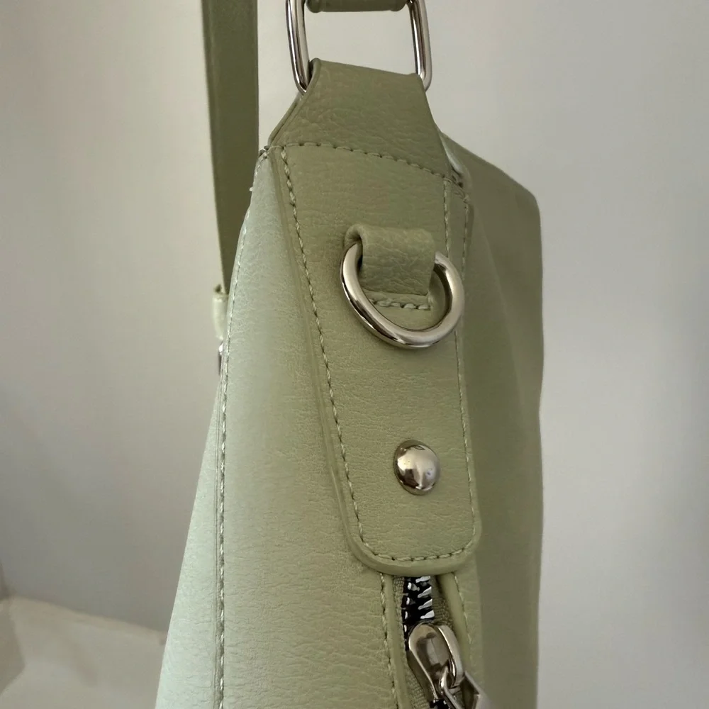 K Carroll Green Vegan Leather Hobo and Crossbody Purse